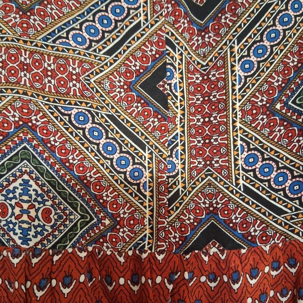 Umgee Multicolor Geometric Pattern Dress - Picture 10 of 11